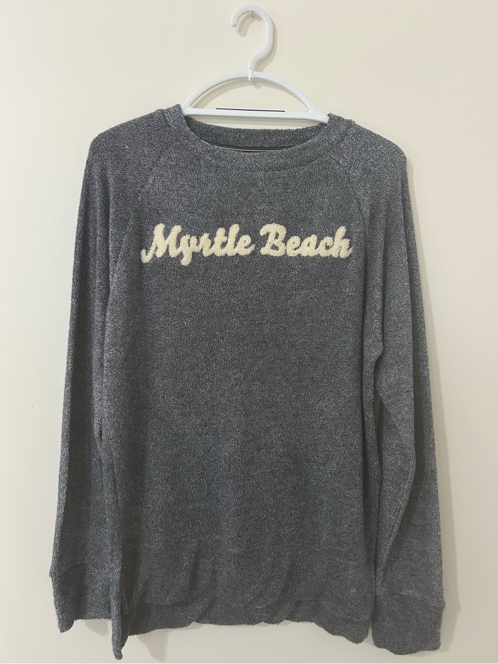 NWT Myrtle Beach Viscose Terry Raglan Sweatshirt Valani M